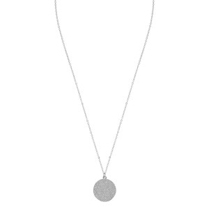 SNÖ of Sweden Penny Coin Pendant Neck Plain Silver (42 cm)