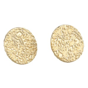 SNÖ of Sweden Penny Small Coin Ear Plain Gold