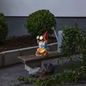 Lampa solarna LED Gnom z lornetką