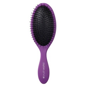 Brushworks Oval Detangling Hair Brush, Purple