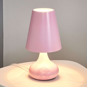 Isla - lampa stołowa w pięknym odcieniu różu