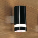 Czarna lampa ścienna Otello