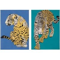 Zestaw 2 obrazów Leopardo 50x70 cm