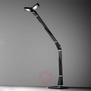 Czarna lampa stołowa LED Zak Zarak