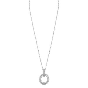 Snö of Sweden Helena Pedant Neck Plain Silver 42 cm