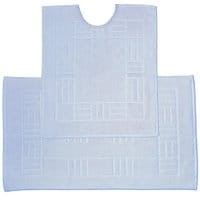 Zestaw ręcznik do stóp i dywanik łazienkowy Reversible Verica Blue