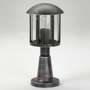 Lampa na cokół Mads w stylu dworkowym czarna