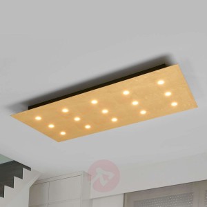 Ściemn. lampa sufit. Juri, złoty kolor, 15 pkt LED