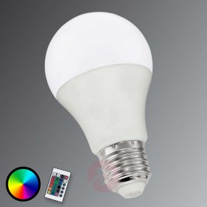 Żarówka LED RGB E27 6W 830, matowa