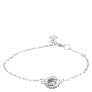 Snö Of Sweden Connected Chain Bracelet, Silver/Clear