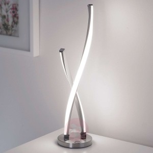 Skręcona lampa stołowa LED Polina