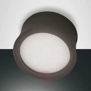 Antracytowy downlight LED Ponza, wklęsły