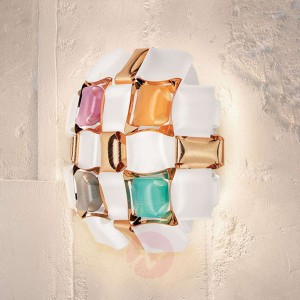 Slamp Mida lampa ścienna, 32x32 cm, kolorowa/biała