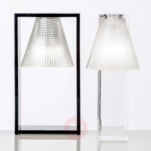 Lampa stołowa LED Light-Air, czarno-przezroczysta