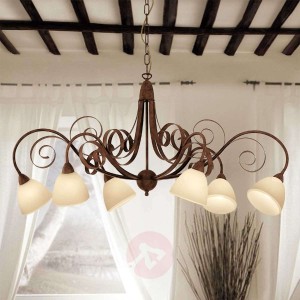 6-punktowa lampa wisząca Francesco