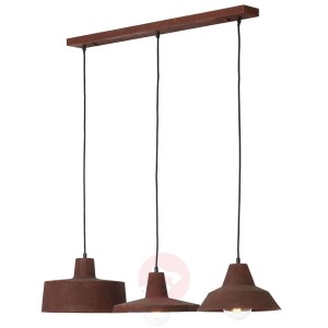 Różne klosze - lampa wisząca Sarge 3-punktowa