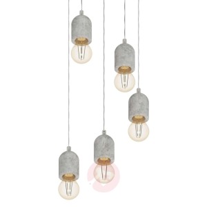 5-punktowa lampa wisząca Silvares