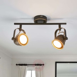 Lampa sufitowa LED GU10 Leonor, czarny i złoty