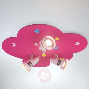 Spot sufitowy Chmurka z kwiatowym wzorem