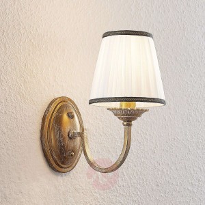 Lindby Lumiel lampa ścienna z tekstylnym kloszem