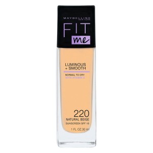 Maybelline Fit Me Liquid Foundation, Natural Beige 220 (30 ml)