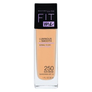 Maybelline Fit Me Liquid Foundation, Sun Beige 250 (30 ml)