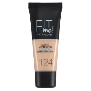 Maybelline Fit Me Makeup Matte + Poreless Foundation, 124 (tubka 30 ml)