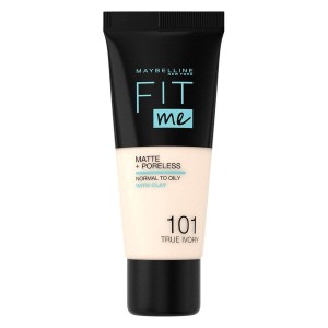 Maybelline Fit Me Matte + Poreless Foundation, True Ivory #101 (30 ml)
