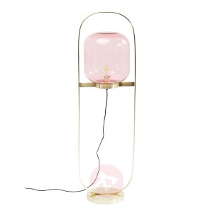 KARE Jowisz lampa stojąca, różowa-mosiądz