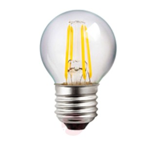 Żarówka LED E27 G45 4W filament 827 ściemniana
