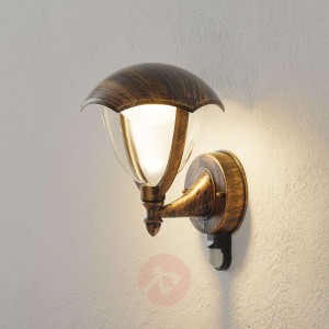 Lampa zewnętrzna Gracht LED, czujnik ruchu, rdzawa