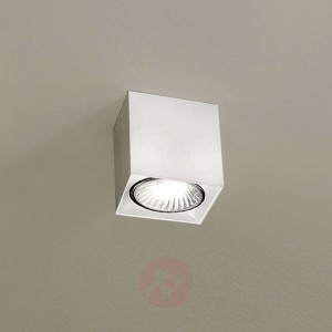 Biała lampa sufitowa DAU SPOT z kształcie kostki
