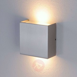 Lampa ścienna LED MIRA, nikl./mat.