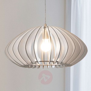 Atrakcyjnie wykonana lampa wisząca Cossano, biała