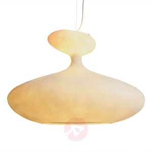 Obszerna lampa wisząca E.T.A. Sat biała