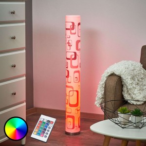 Lampa stojąca LED Mirella w stylu retro, GU10 RGB