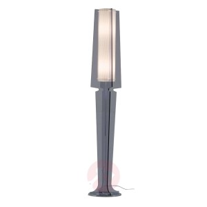Szara lampa stojąca Dea