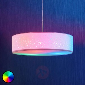 Lindby Smart lampa wisząca LED Alwine, okrągła