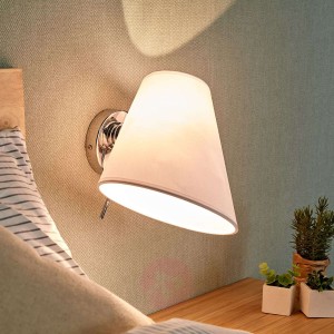 Tekstylna lampa ścienna Gwendolin