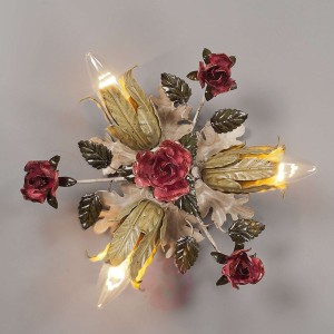 Trzypunktowa lampa sufitowa w styl. florent. FIAMA