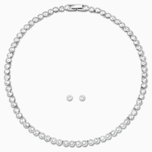 Zestaw Tennis, biały, powlekany rodem