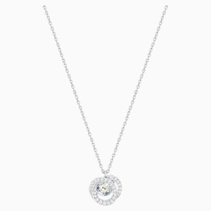 Generation Pendant, Blue, Rhodium plated