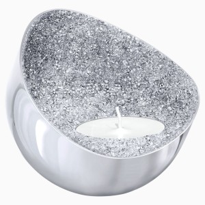 Minera Tea Light Holder, Silver Tone