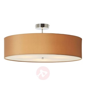 Lampa sufitowa Andria z tkaniny, 60 cm, brązowy