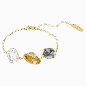 Prisma Bracelet, Multi-colored, Gold-tone plated