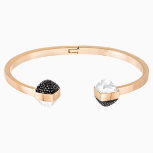 Glance Bangle, Multi-colored, Rose-gold tone plated