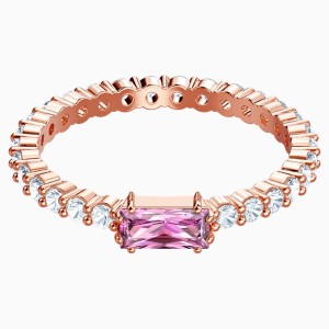 Vittore Ring, Multi-colored, Rose-gold tone plated
