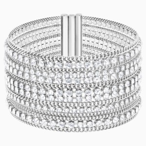 Bransoletka Fit, biała, stal nierdzewna