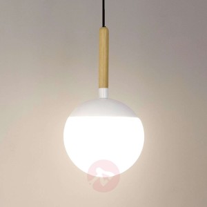 Lampa wisząca Mine z białym, metalowym elementem