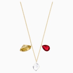 Prisma Necklace, Multi-colored, Gold-tone plated